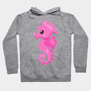 Cute Seahorse, Little Seahorse, Pink Seahorse Hoodie